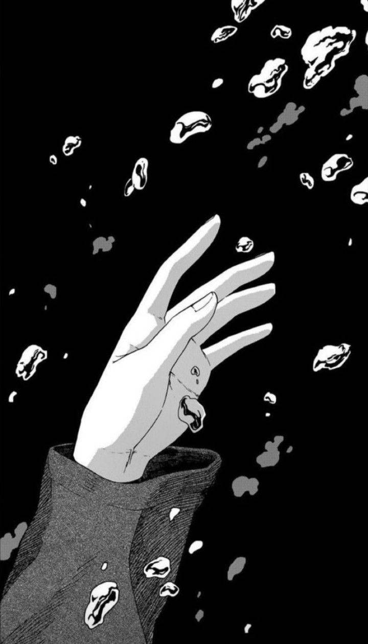 Download Hand Reaching Out Anime Black And White Iphone Wallpaper |  