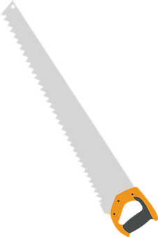 Hand Saw Vector Illustration PNG