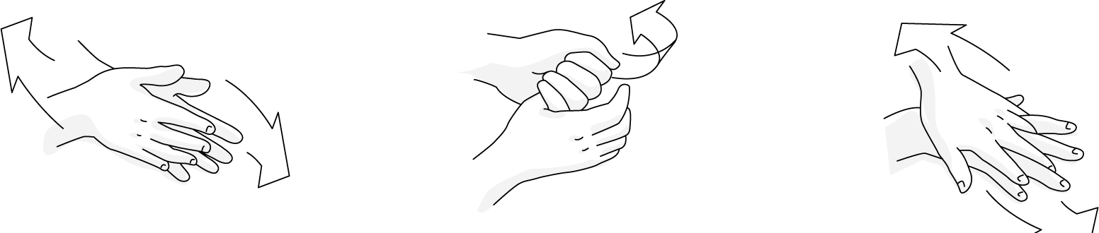 Hand Washing Techniques Illustration PNG