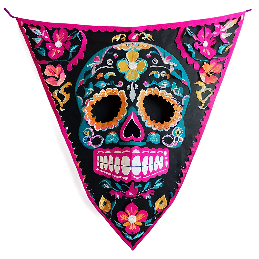 Handcrafted Dia De Los Muertos Papel Picado Png Ypd81 PNG