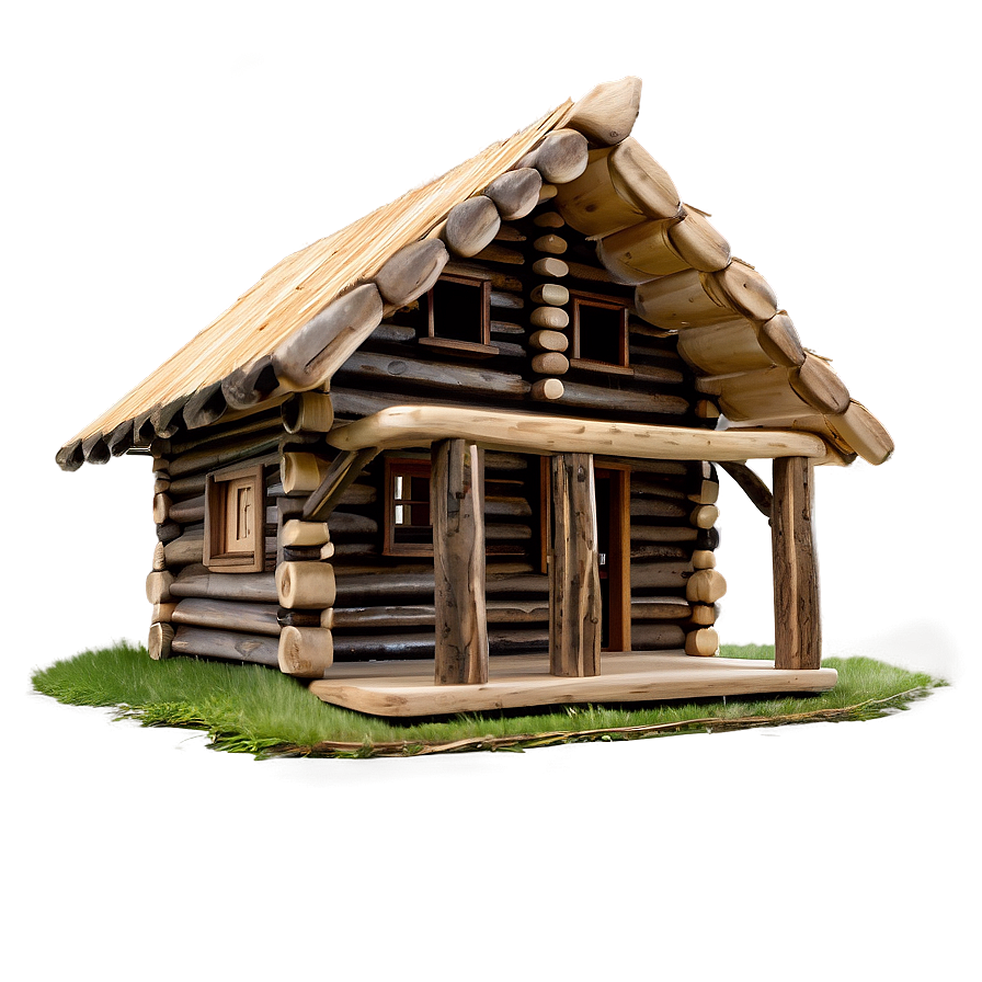 Handcrafted Log Cabin Png 05242024 PNG