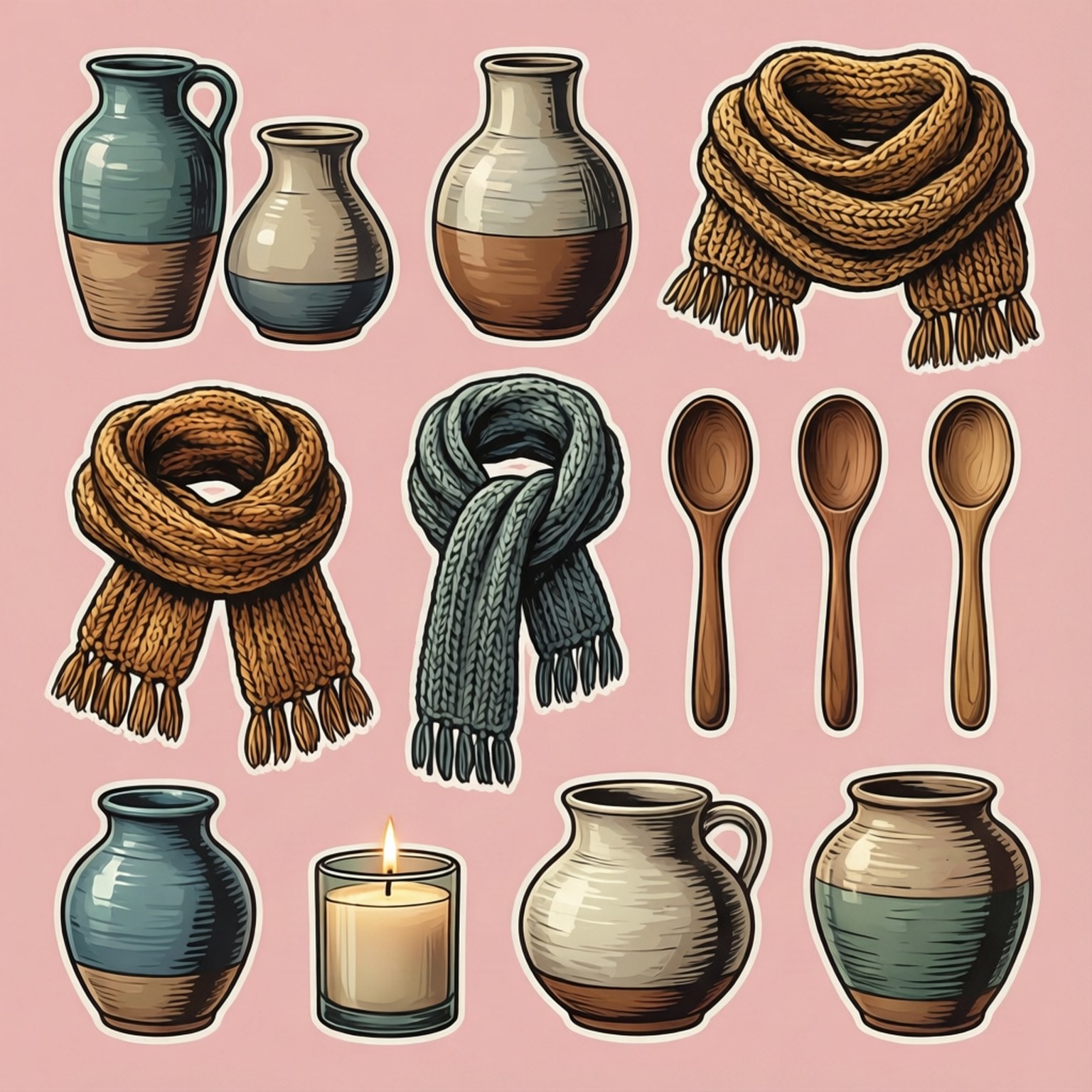 Handgefertigtes Musterraster Wallpaper