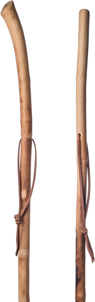 Handcrafted Wooden Walking Stick PNG
