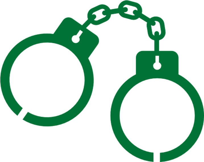 Handcuffs Icon Silhouette PNG