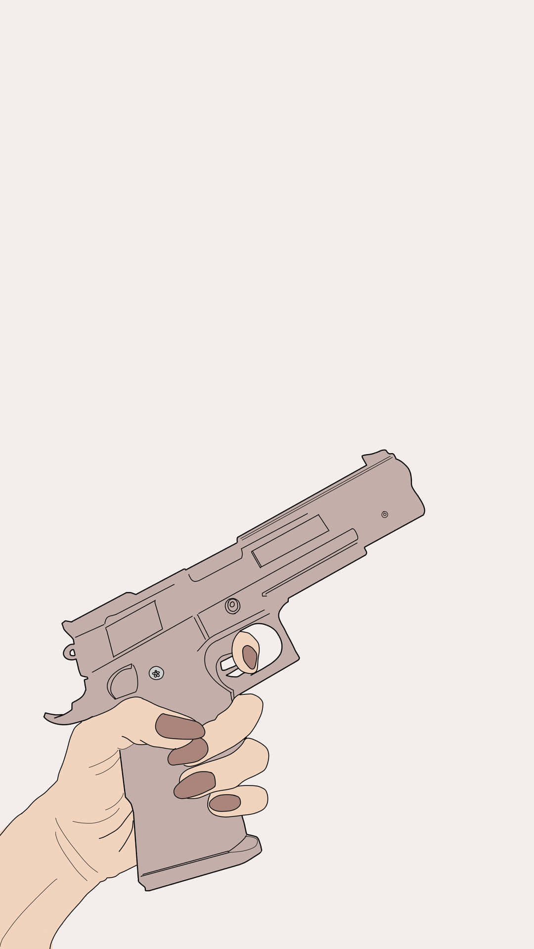 Handgun Illustration Wallpaper