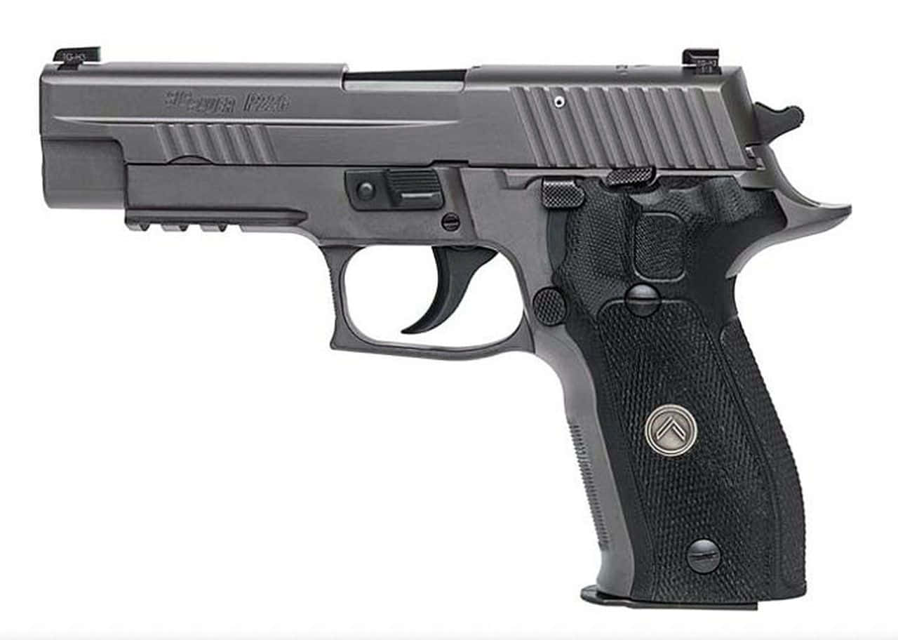Grey Pistol Handgun With Black Grip Picture
