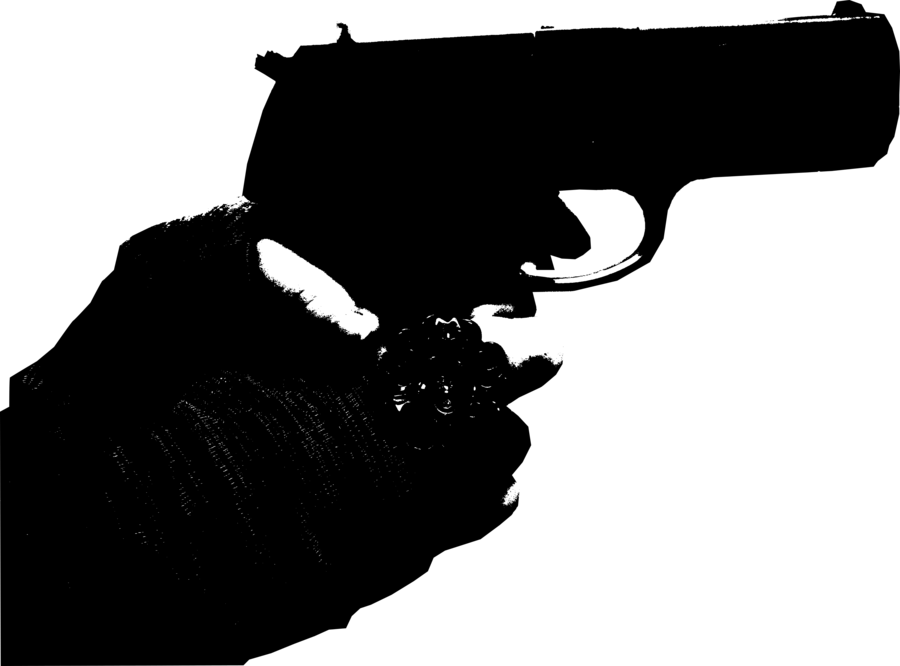 Handgun Silhouette Gunshot PNG