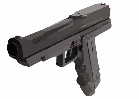 Handgun Vector Illustration PNG