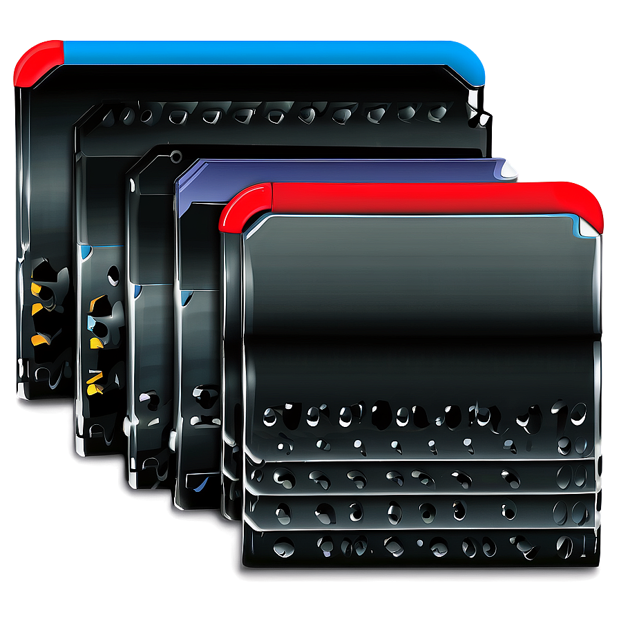 Handheld Black Folder Png 06212024 PNG