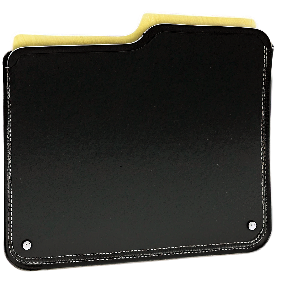 Handheld Black Folder Png Kpe10 PNG