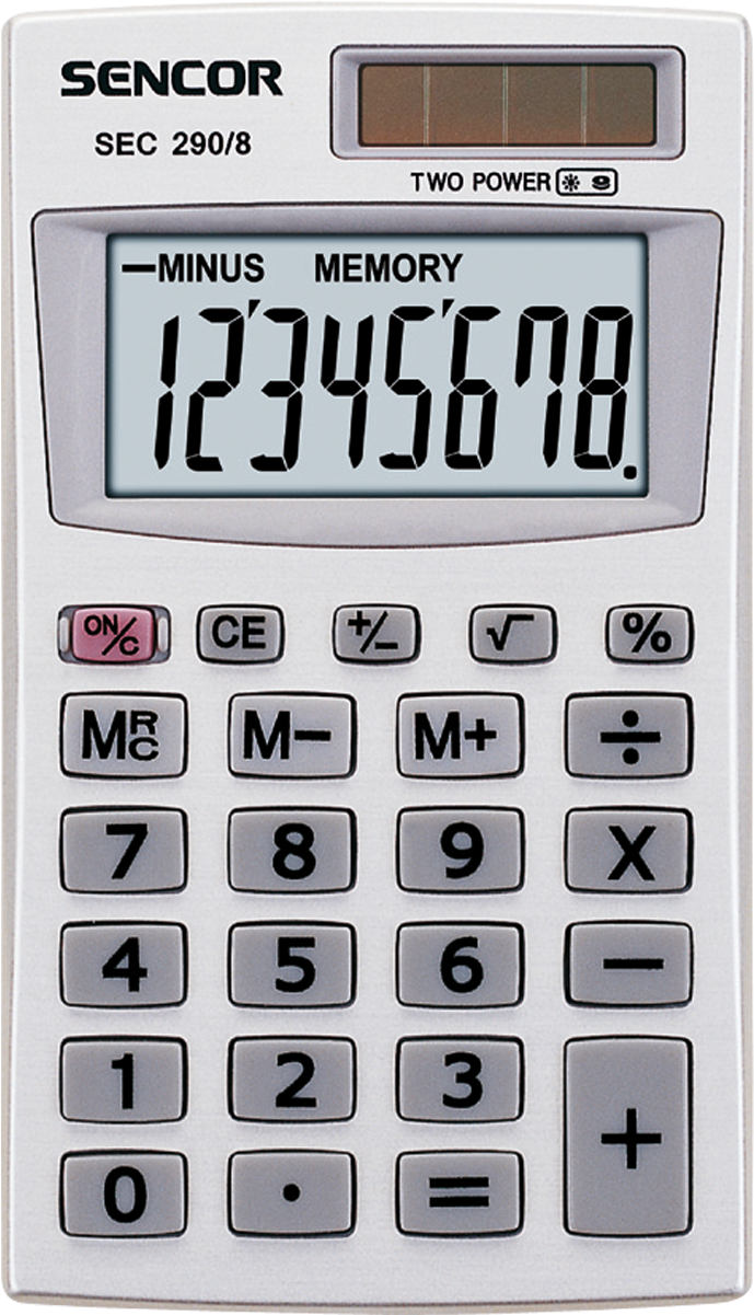 Handheld Calculator Displaying Numbers PNG