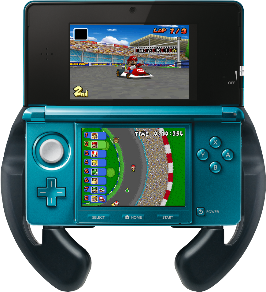 Handheld Gaming Console Racing Game PNG