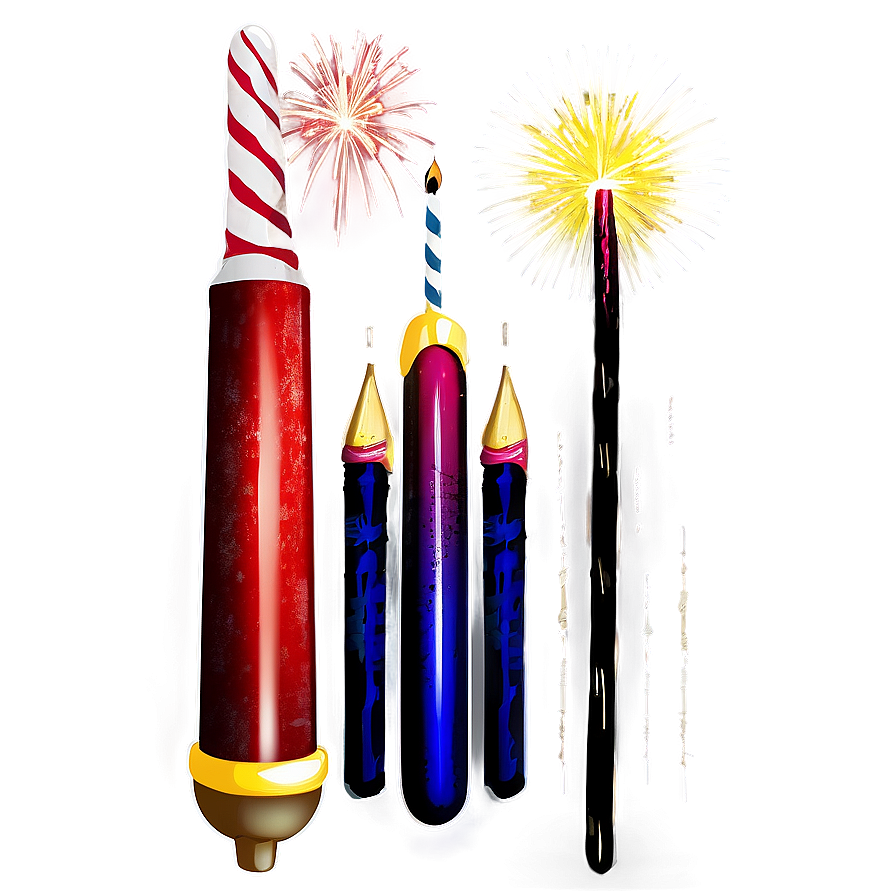 Handheld Sparklers And Firecrackers Png 40 PNG