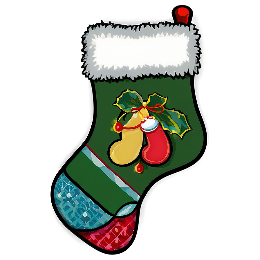 Handmade Christmas Stocking Png Vre82 PNG