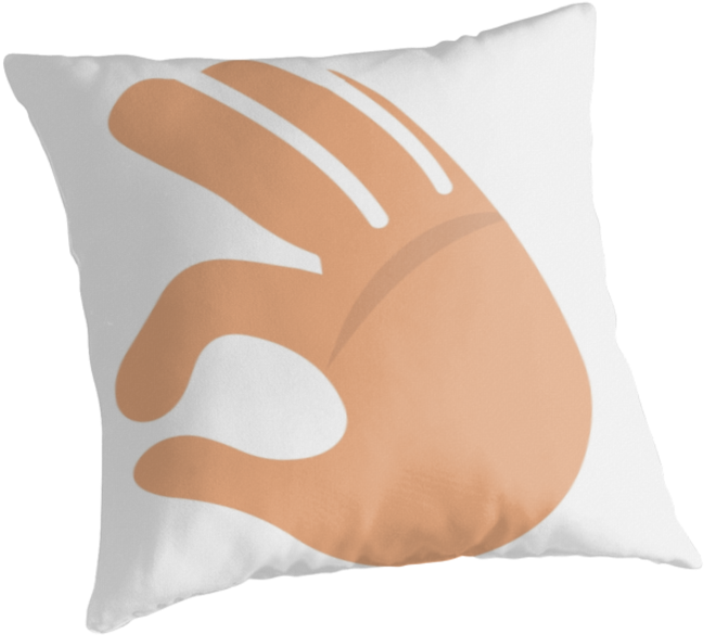 Handprint Design Cushion PNG
