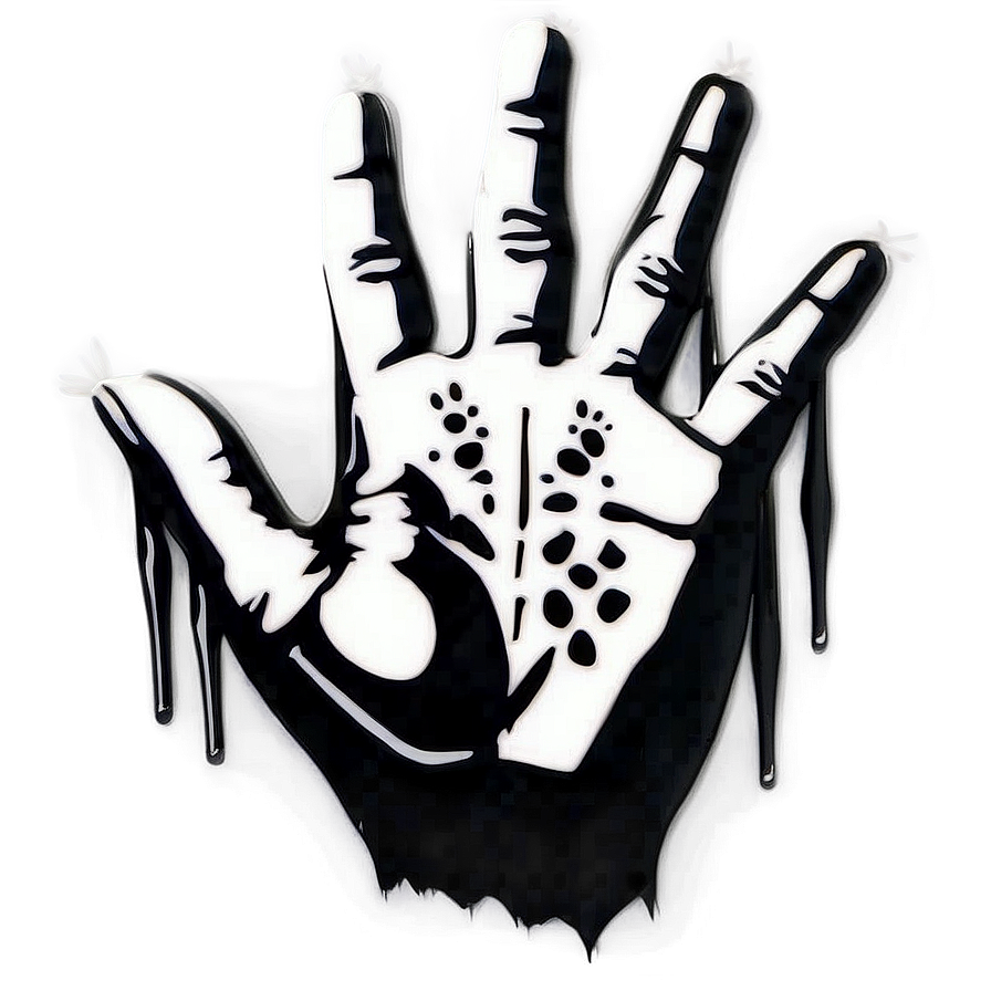 Handprint Graffiti Street Art Png Eqd PNG