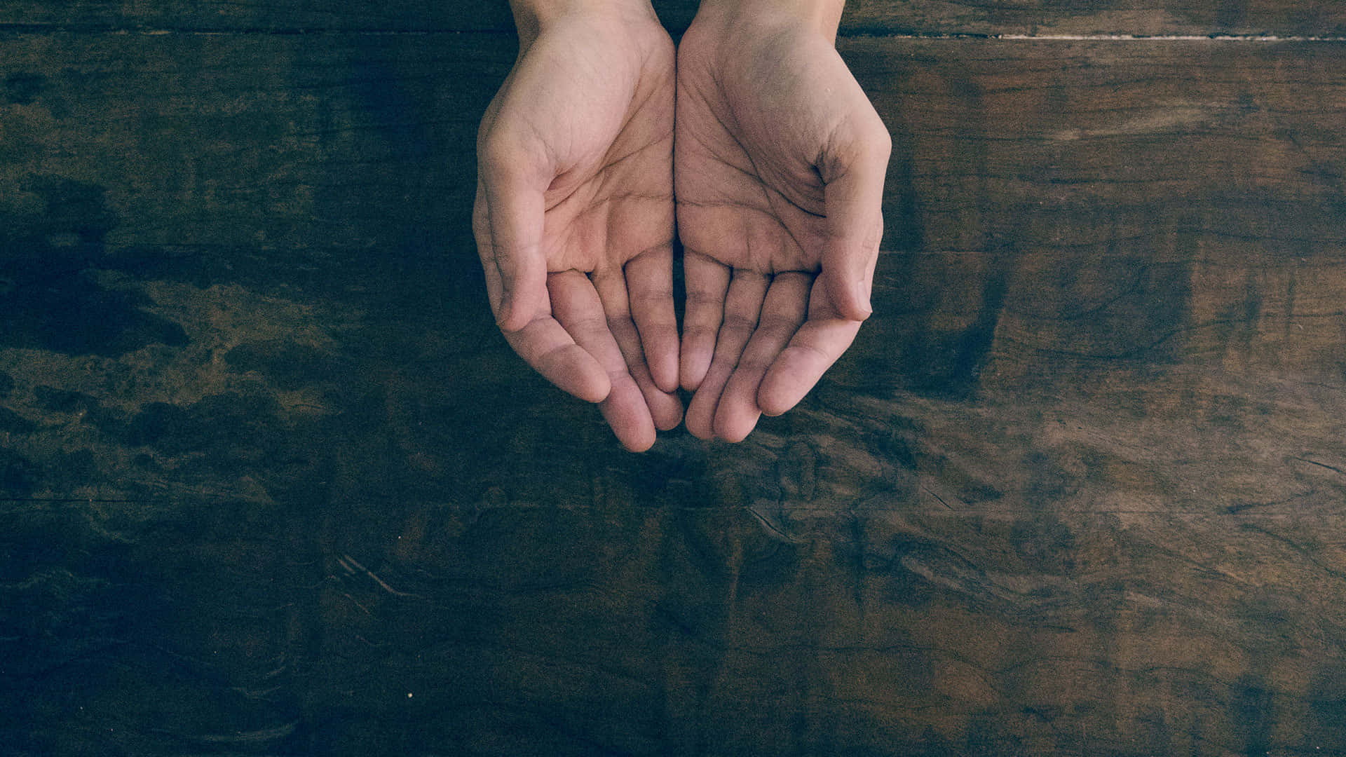 United Human Hands Forming Symbolic Connections