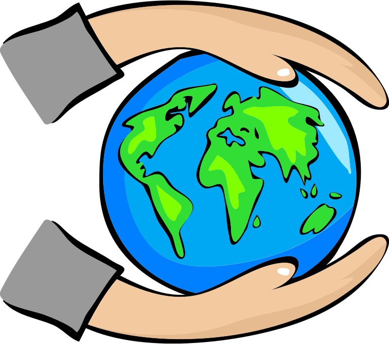 Hands Holding Globe Clipart PNG