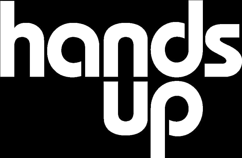 Download Hands Up Black Text White Background | Wallpapers.com