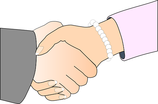 Handshake Agreement Illustration PNG