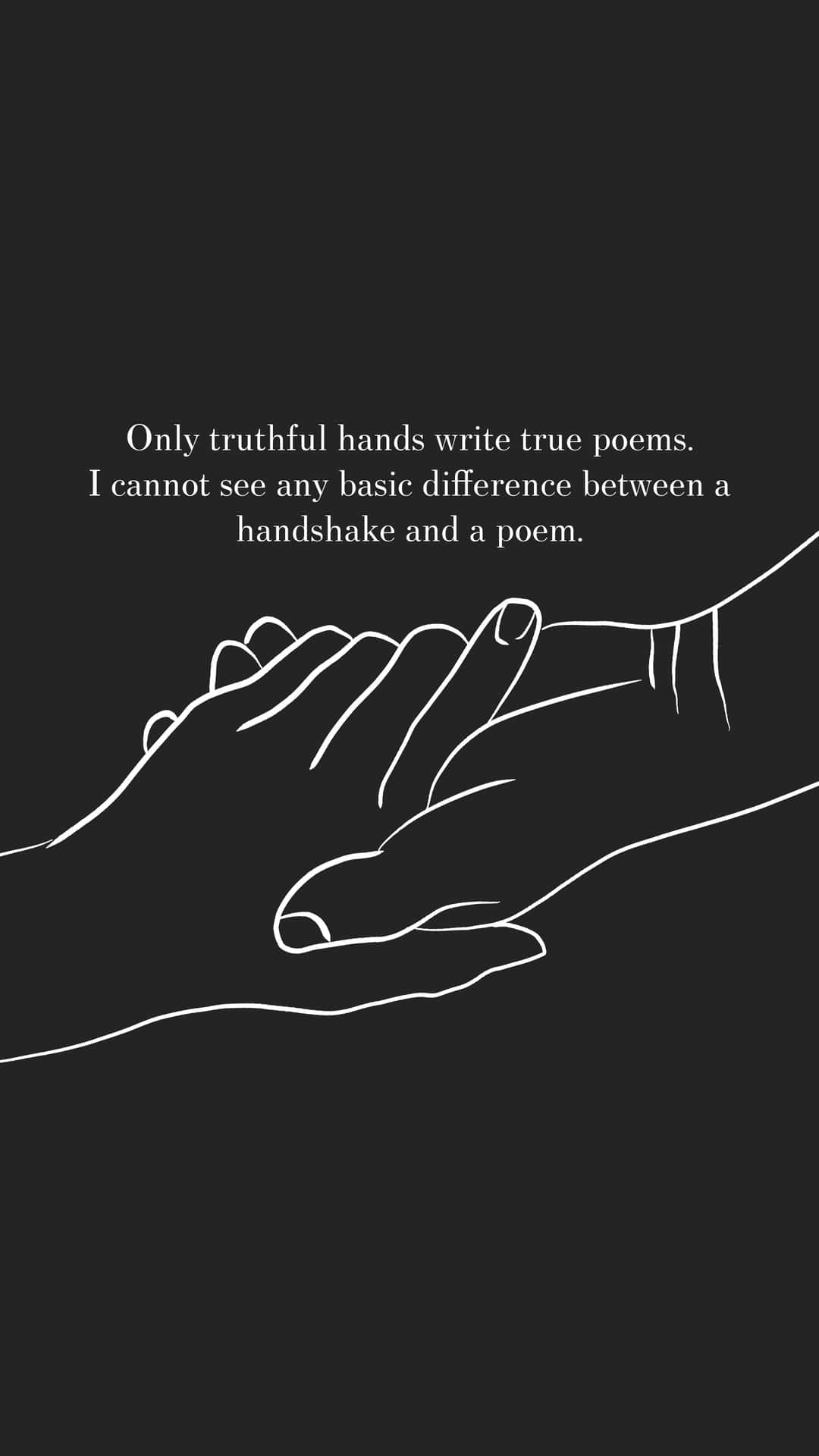 Handshake Drawing With Quote Picture