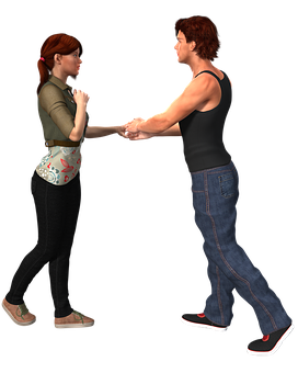 Handshake Greeting Between Manand Woman PNG