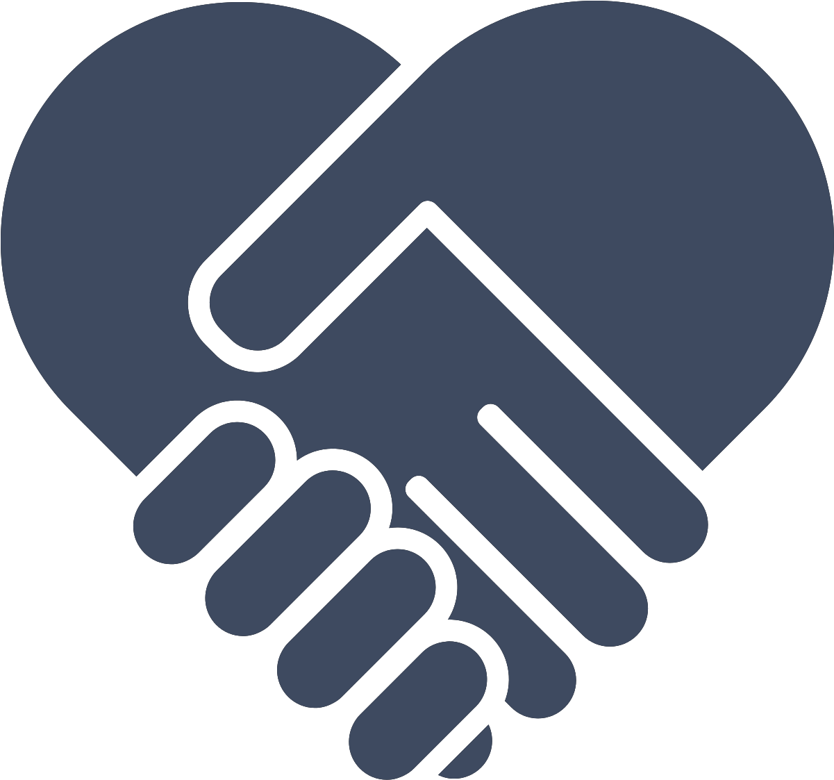 Handshake Heart Icon PNG