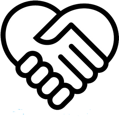 Handshake Heart Symbol Friendship Graphic PNG