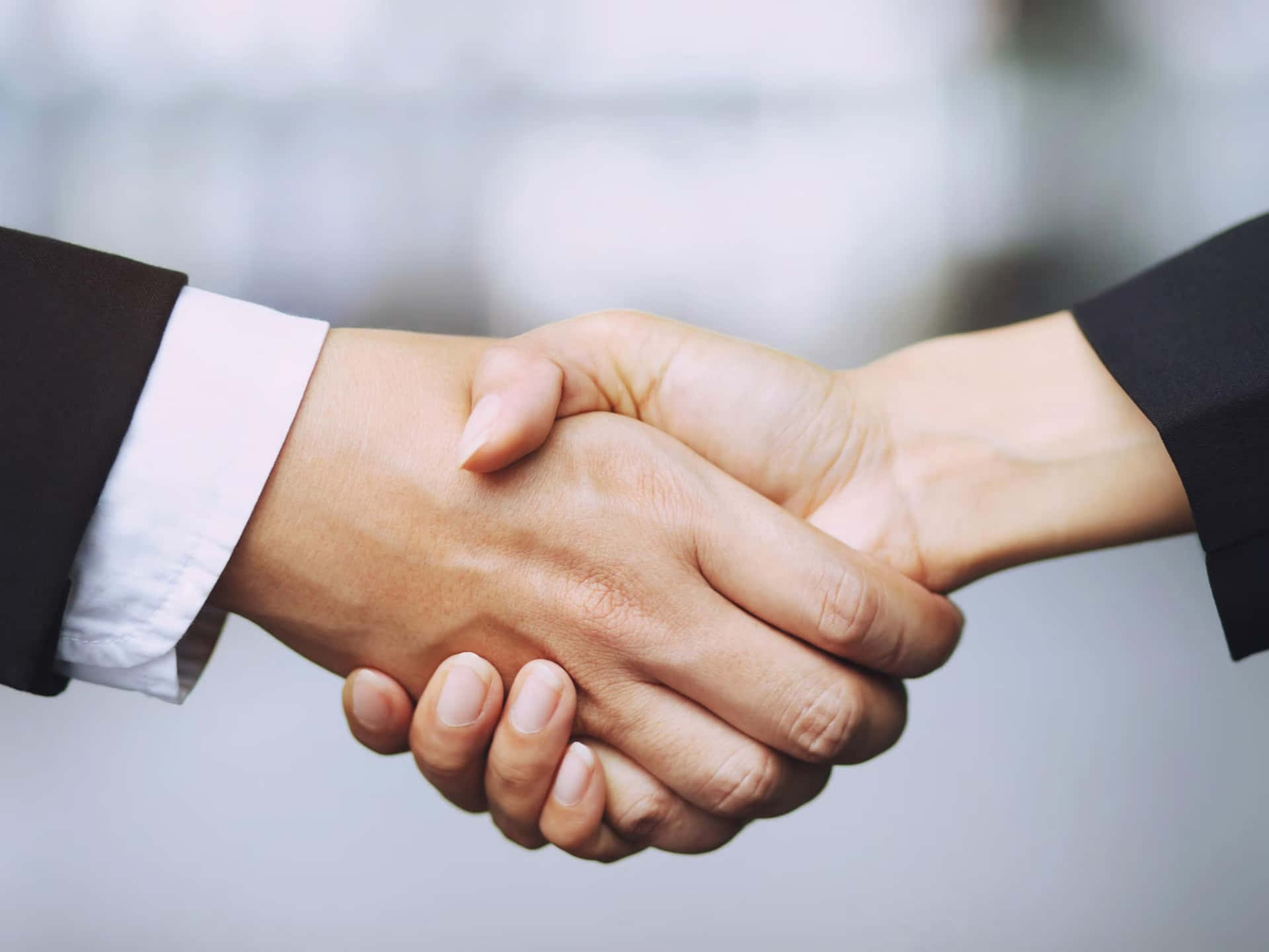 Tight Handshake Of Businesspeople Picture