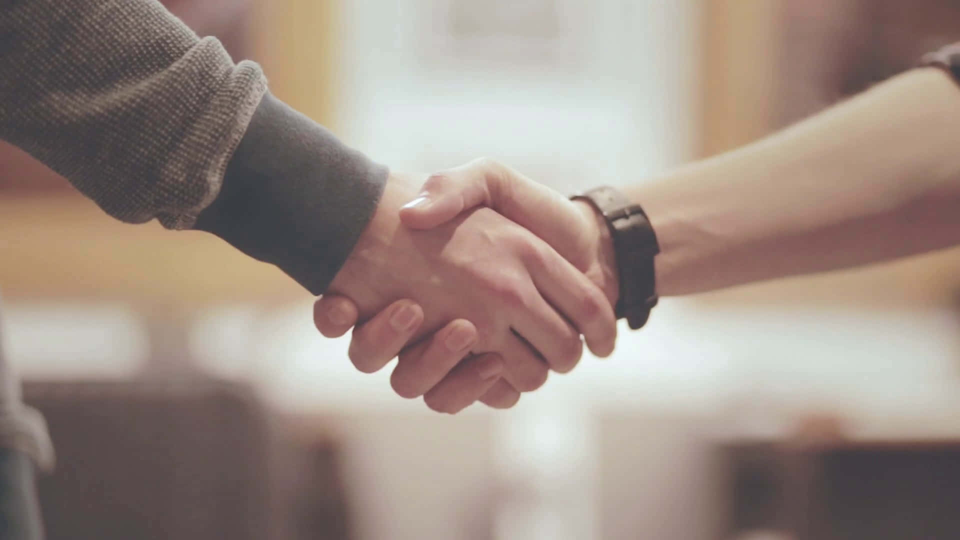 Handshake In A Room Picture