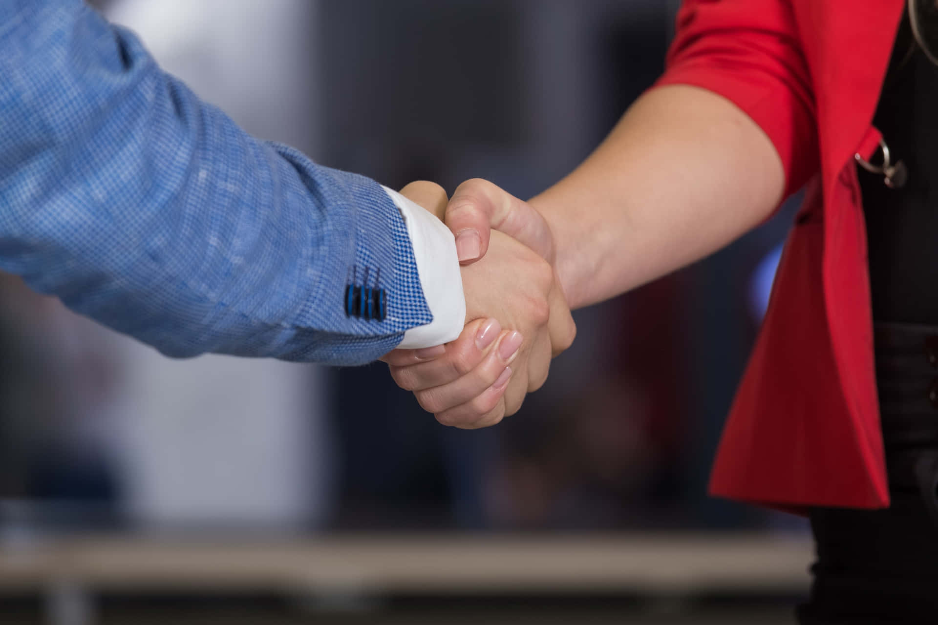 Woman And Man Handshake Picture