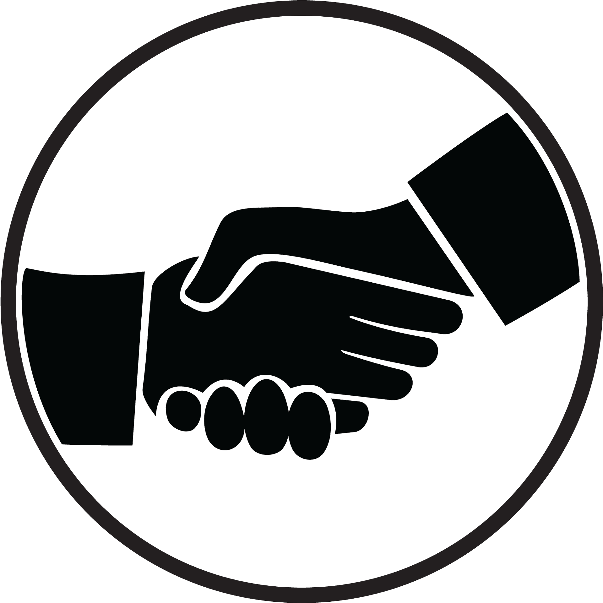 Handshake Symbol Graphic PNG