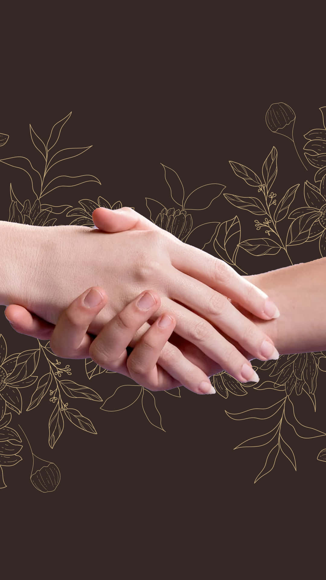 Handshake With Flower Illustrations Picture
