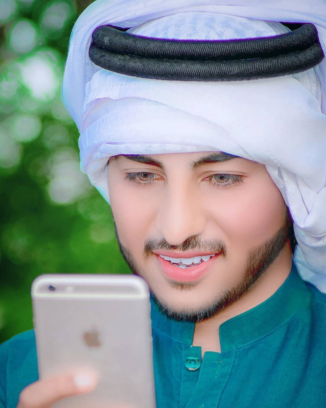 Handsome Islamic Boy With Iphone Picture