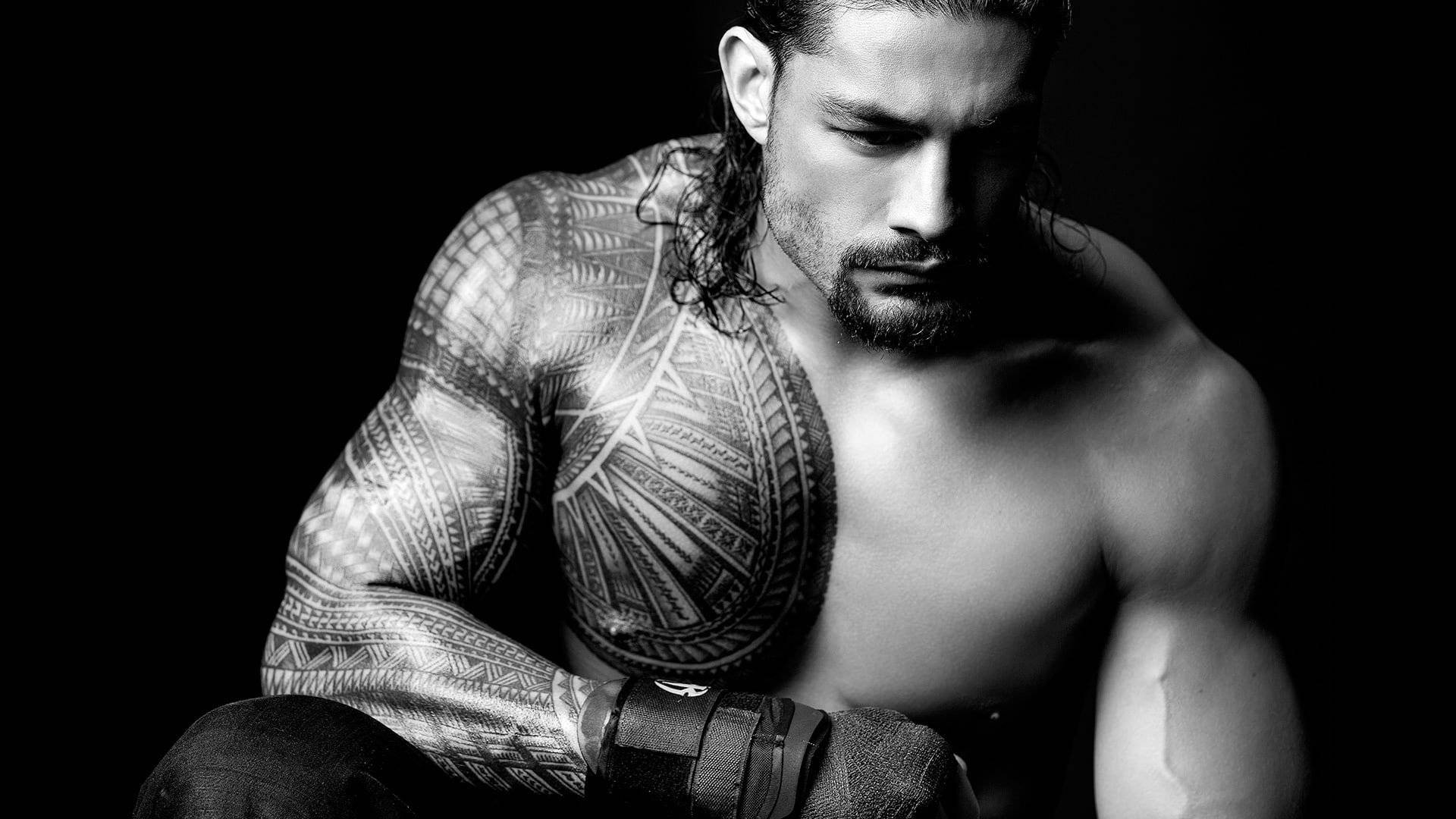 Handsome Man With Tattoo Wallpaper