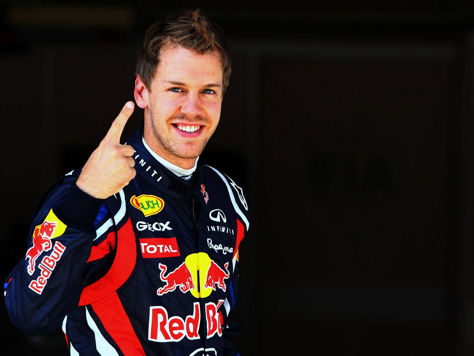 Handsome Sebastian Vettel Portrait Wallpaper
