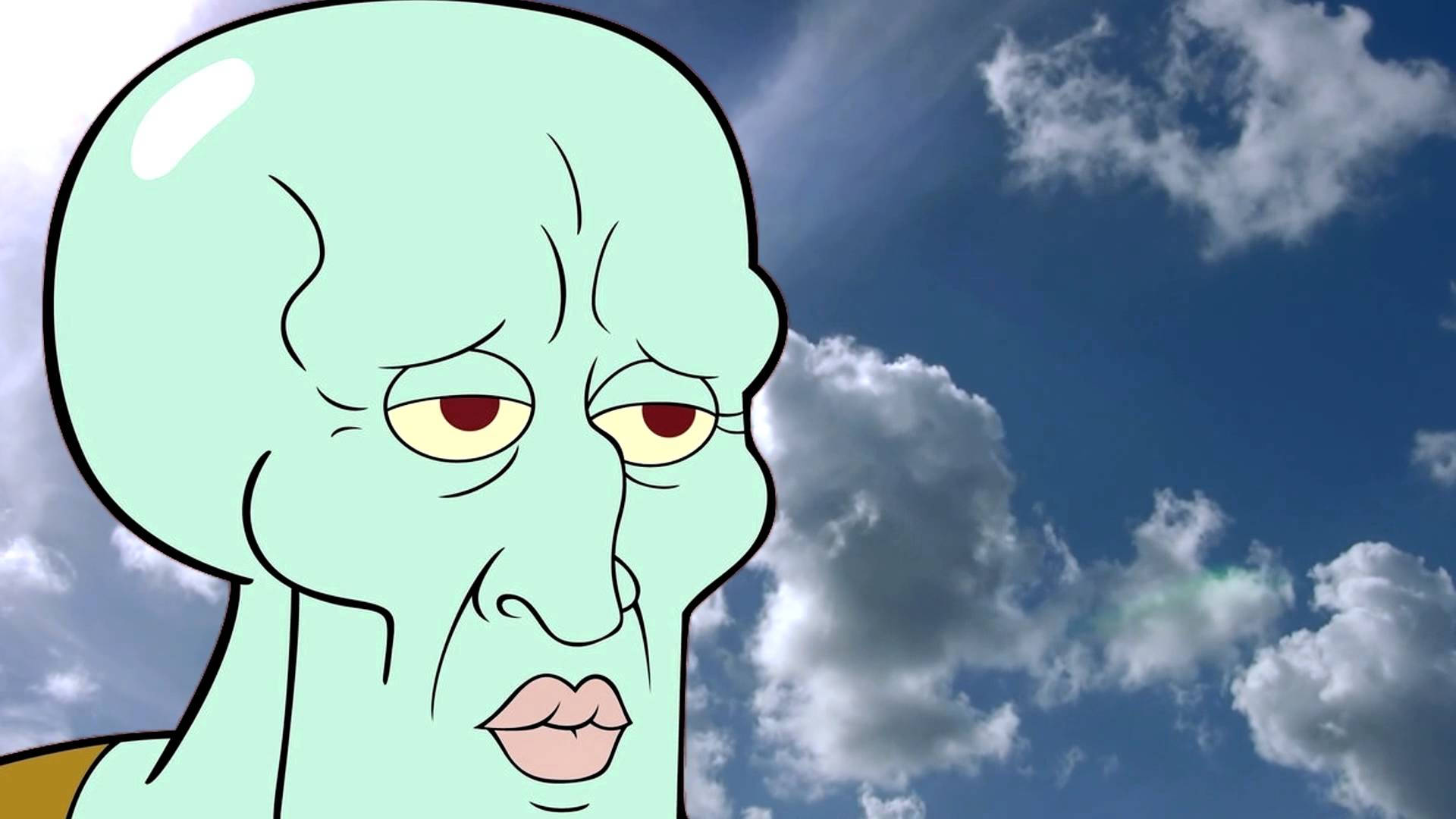 Handsome Squidward Tentacles Clouds