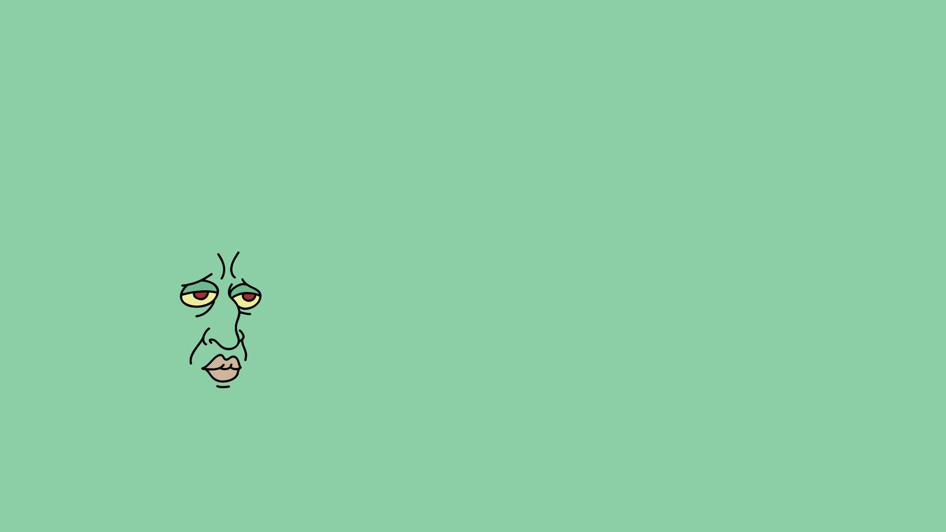 The Handsome Squidward Tentacles Wallpaper