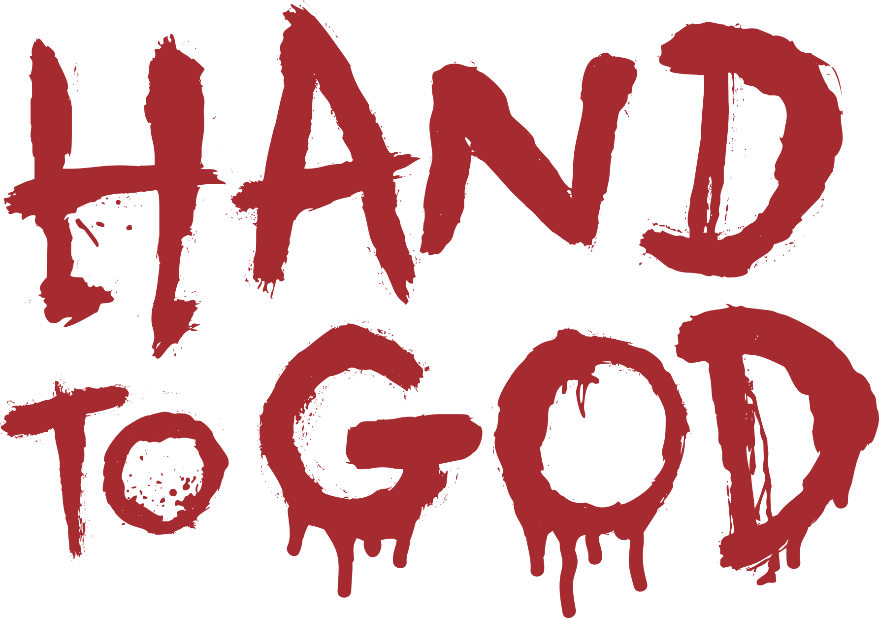 Handto God Red Text PNG