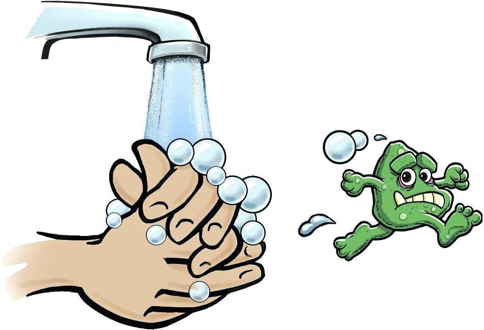 Handwashing Eliminating Germs Illustration PNG