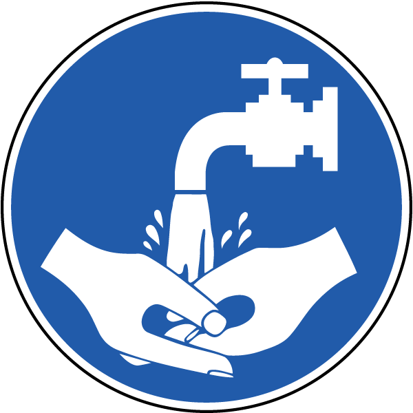 Handwashing Instruction Sign PNG