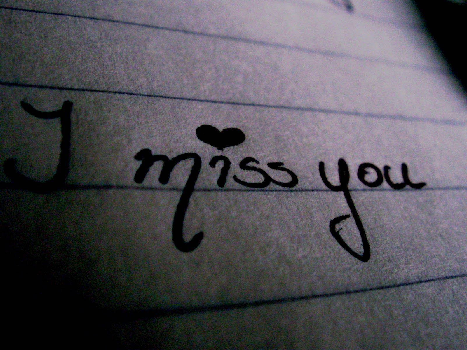 Handwritten I Miss You