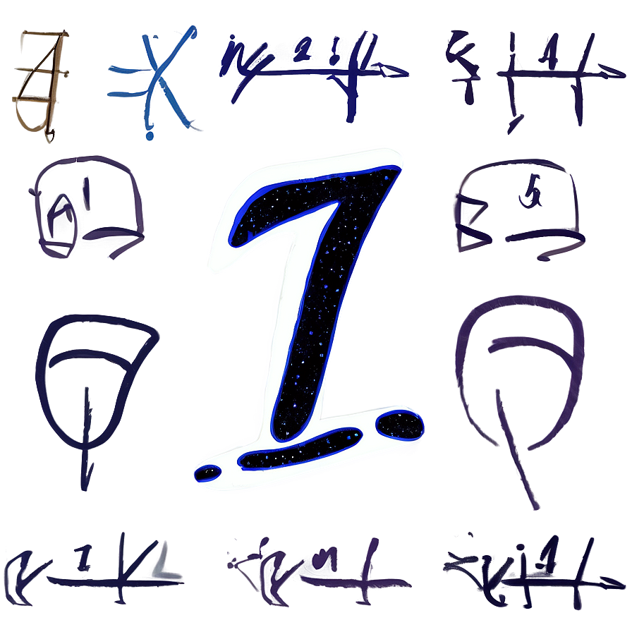 Handwritten Number 7 Png Gge PNG