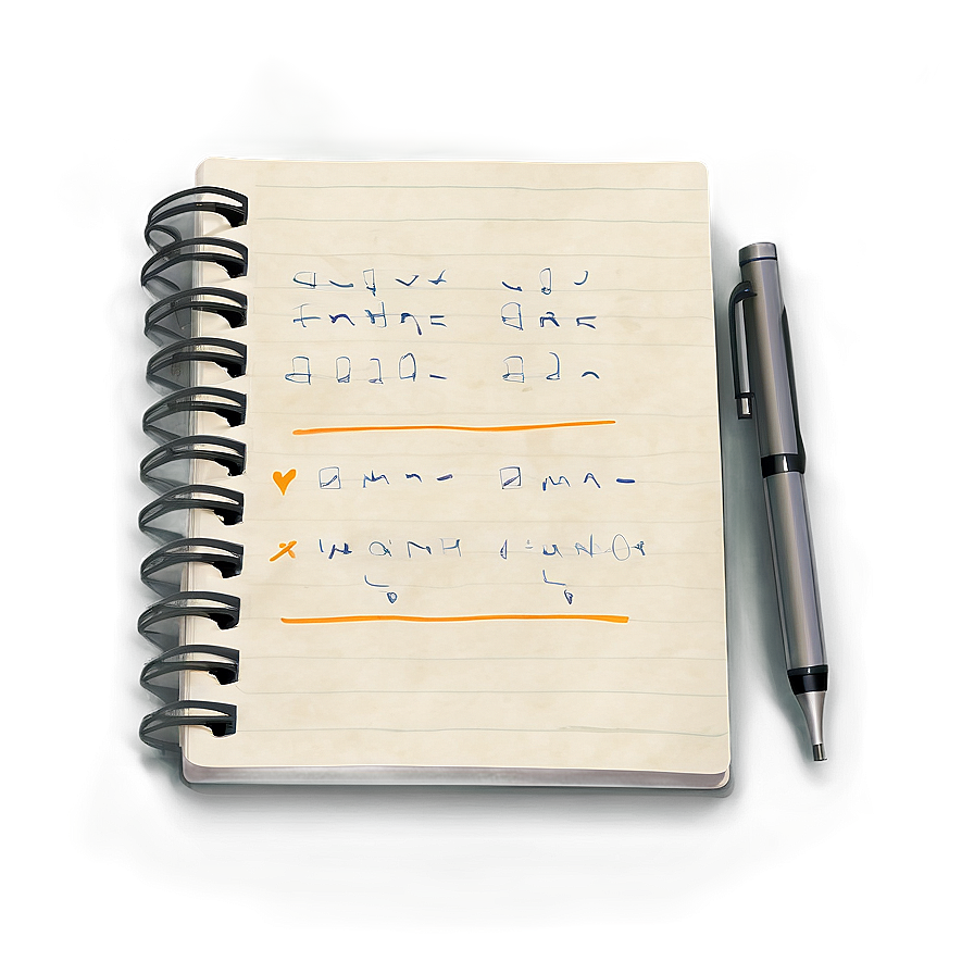 Handwritten On Notebook Paper Png Jah40 PNG