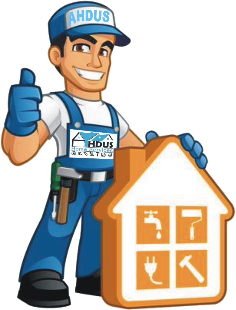 Handyman Character Promoting Home Services PNG