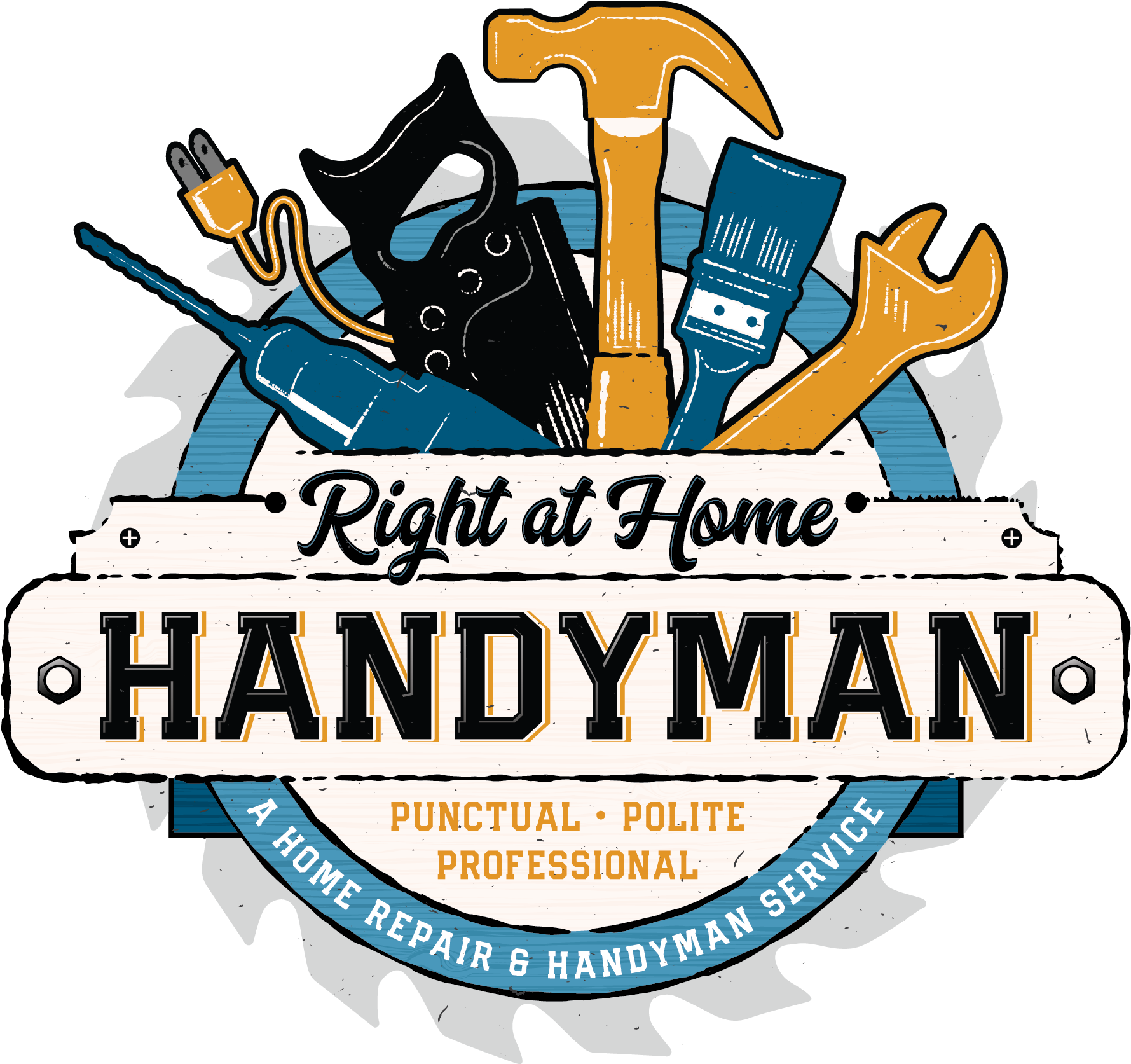 Handyman Service Logo PNG