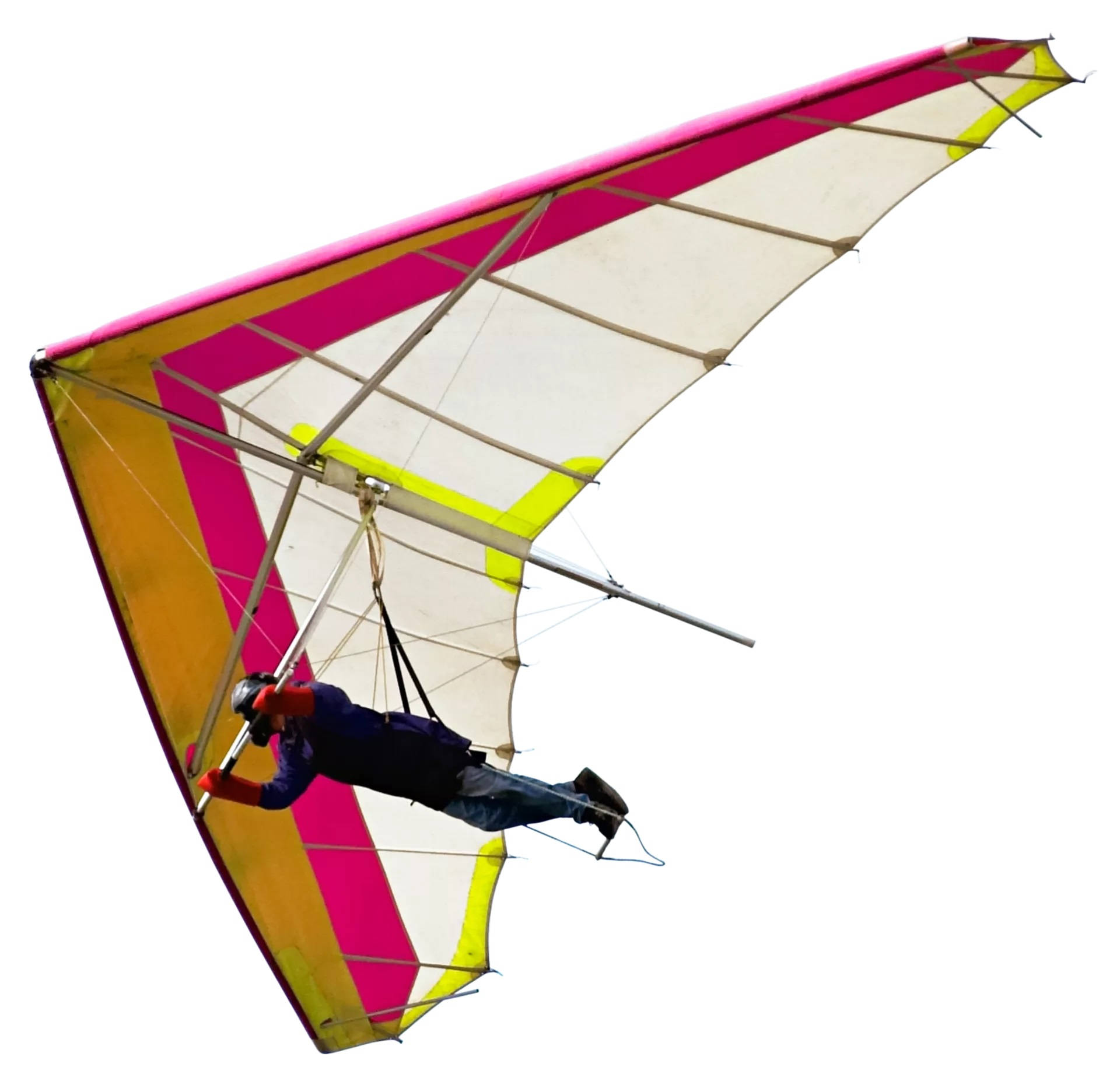 Udfordring af Hang Gliding Extreme Flying Sport Wallpaper