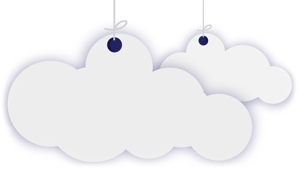 Hanging Clouds Decoration PNG