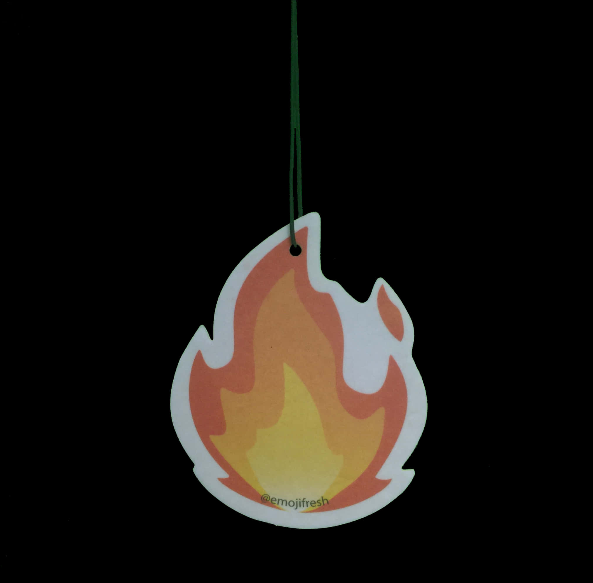 Hanging Fire Emoji Air Freshener PNG