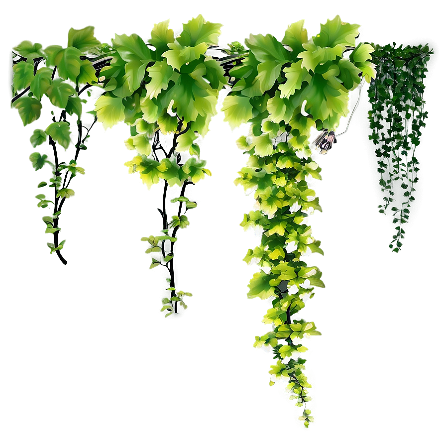 Hanging Green Vines Transparent Background PNG